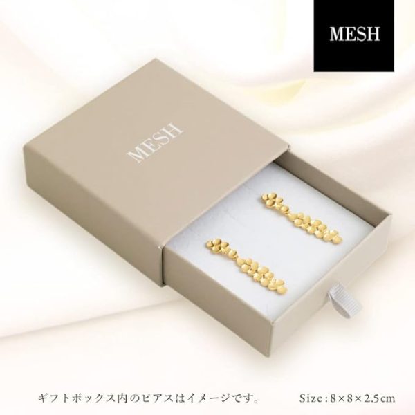 フラワーピアス 18Kゴールドコート シルバー925 ポルトガル直輸入 - 画像 (3)