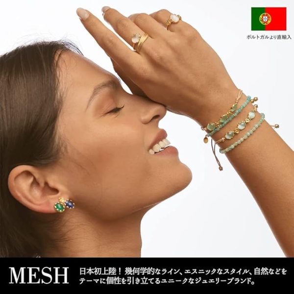 フラワーピアス 18Kゴールドコート シルバー925 ポルトガル直輸入 - 画像 (2)