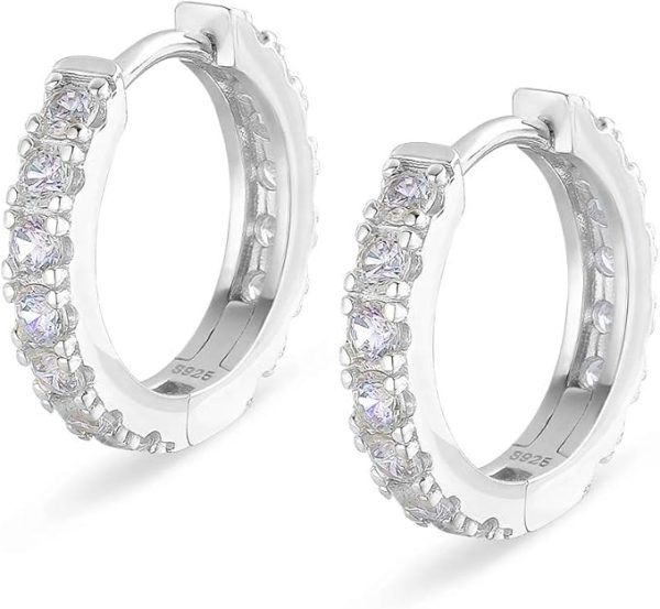 フープピアス 15mm シルバー925 金属アレルギー対応 両耳 14k金メッキ メンズ レディース イヤリング - 画像 (11)