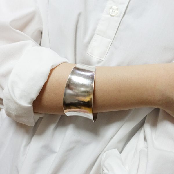 カレン  バングル ワイド シンプル シルバー950