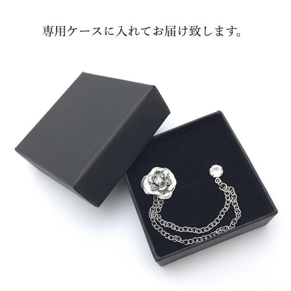 薔薇 バラ ローズ 花 チェーン ラインストーン - 画像 (4)